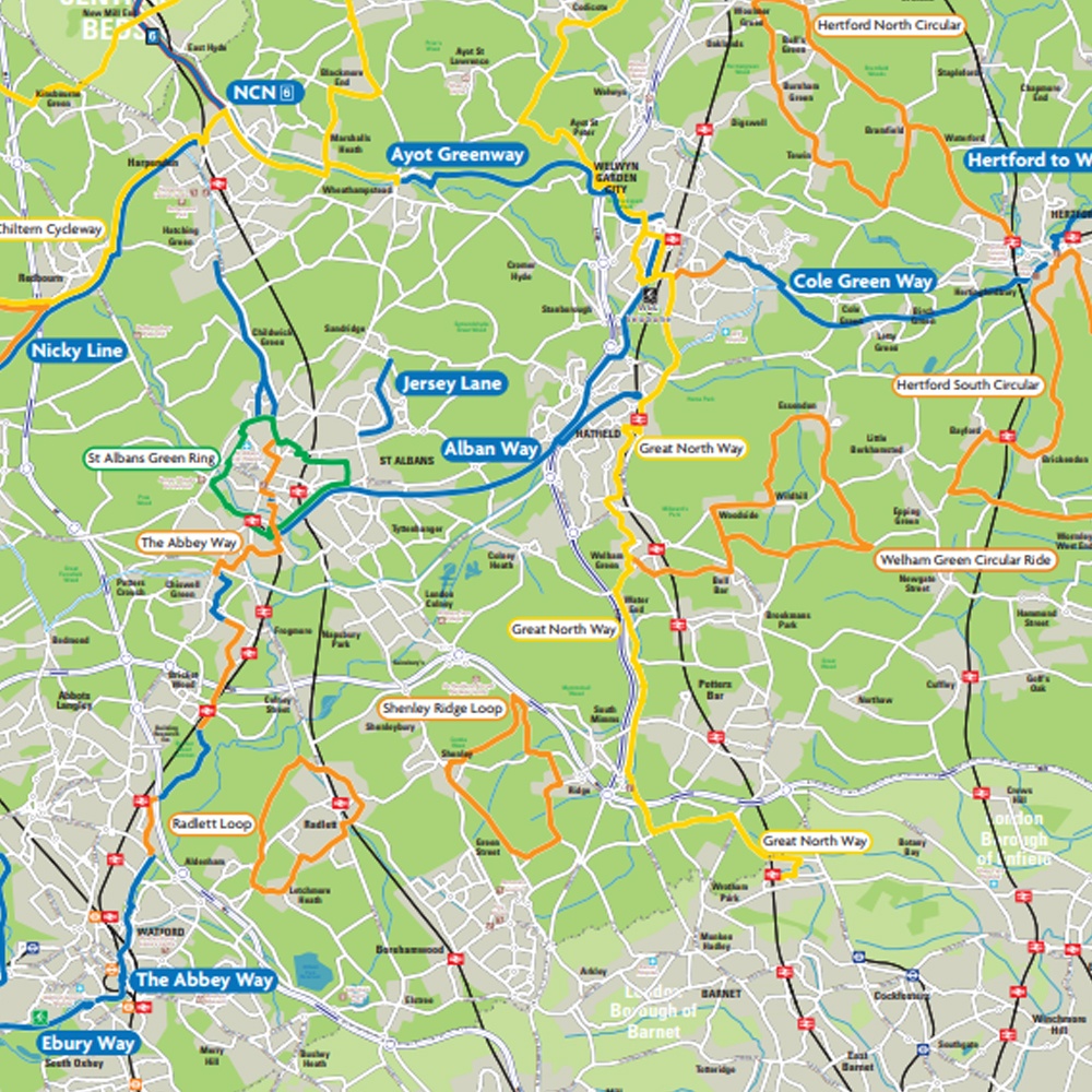 Cycle Routes 1000X1000