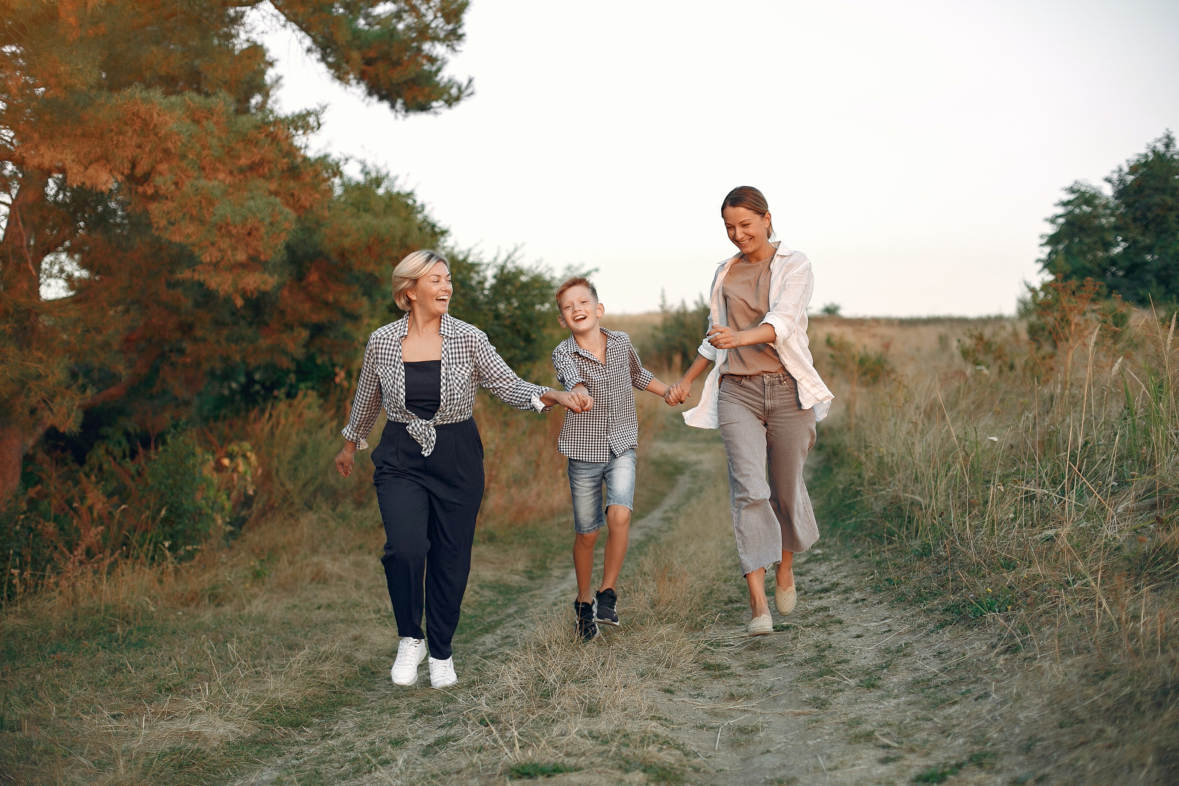 Happy Multi Generational Family Walking In Countryside 4173081