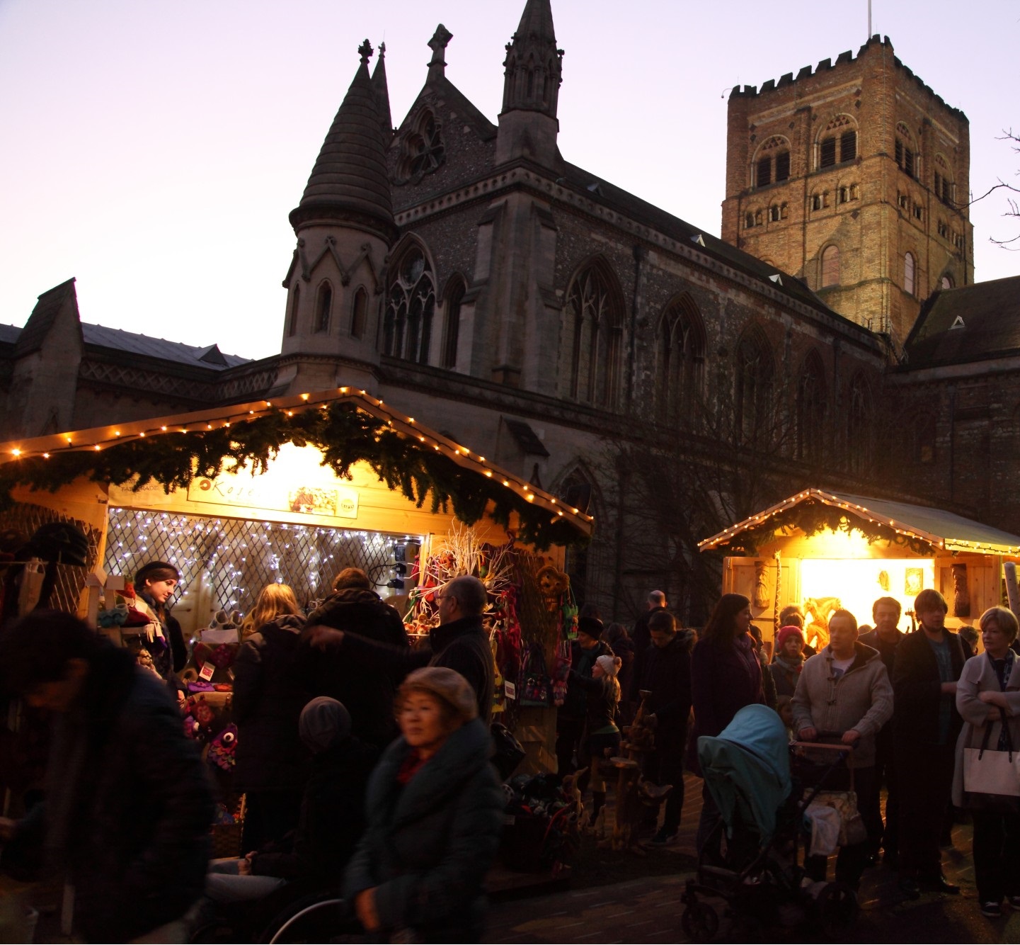 Market With Cathedral