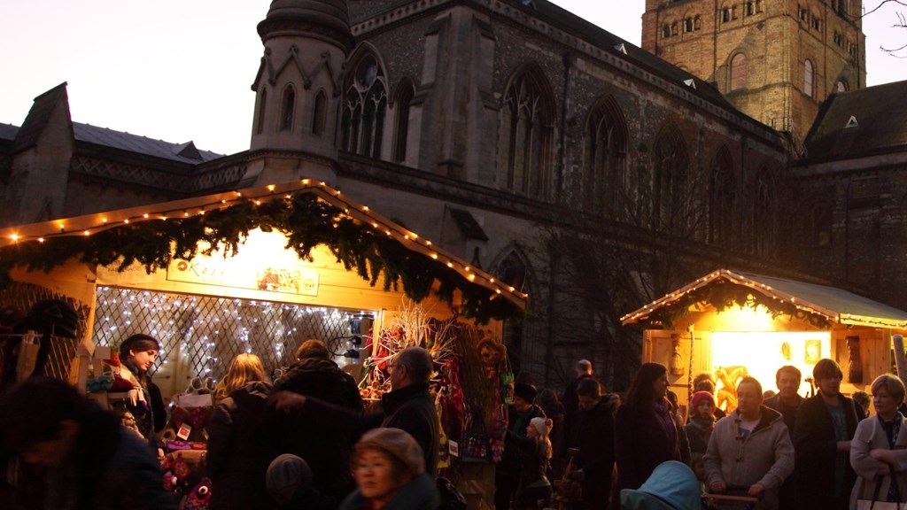 Market With Cathedral