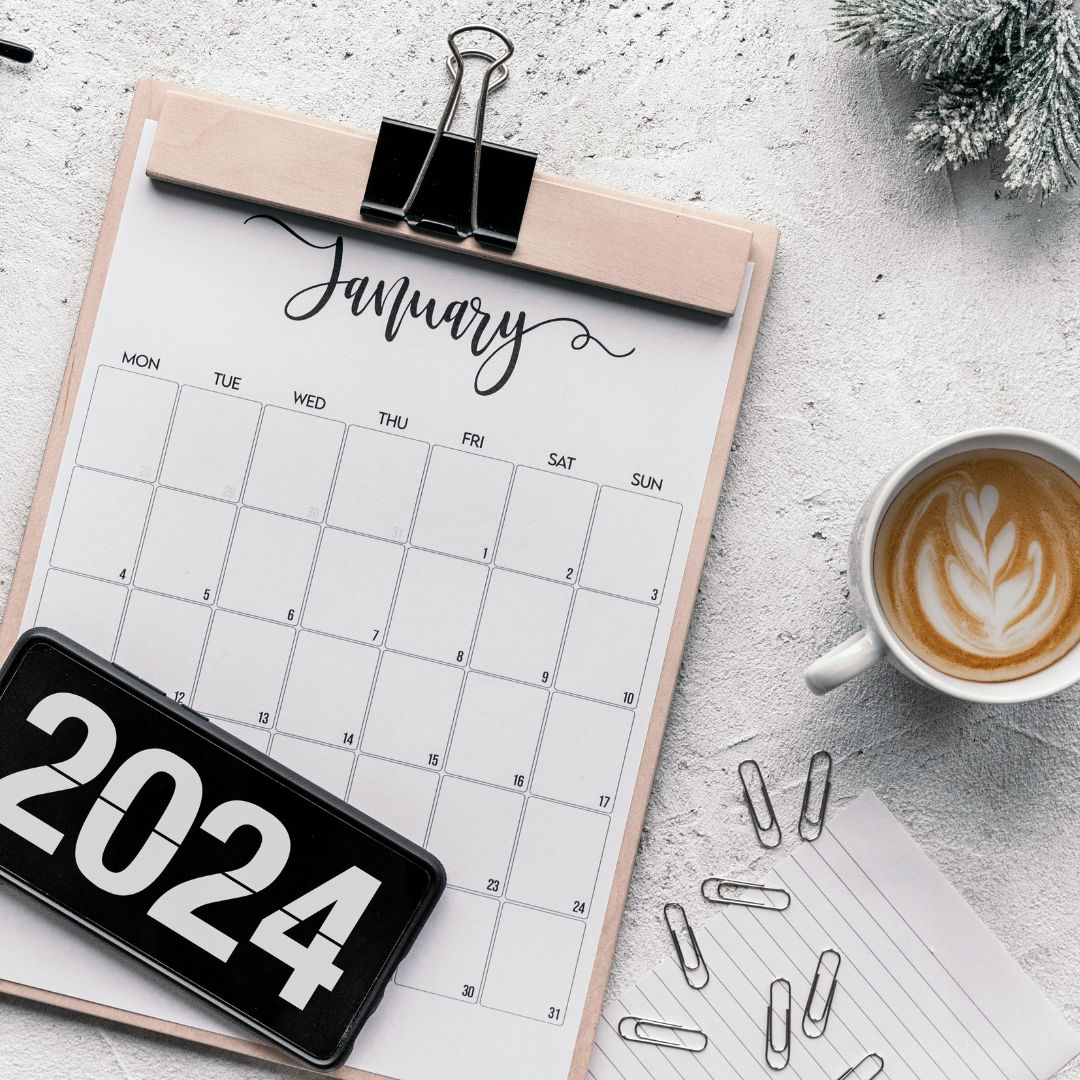 2024 Calendar Stock Image