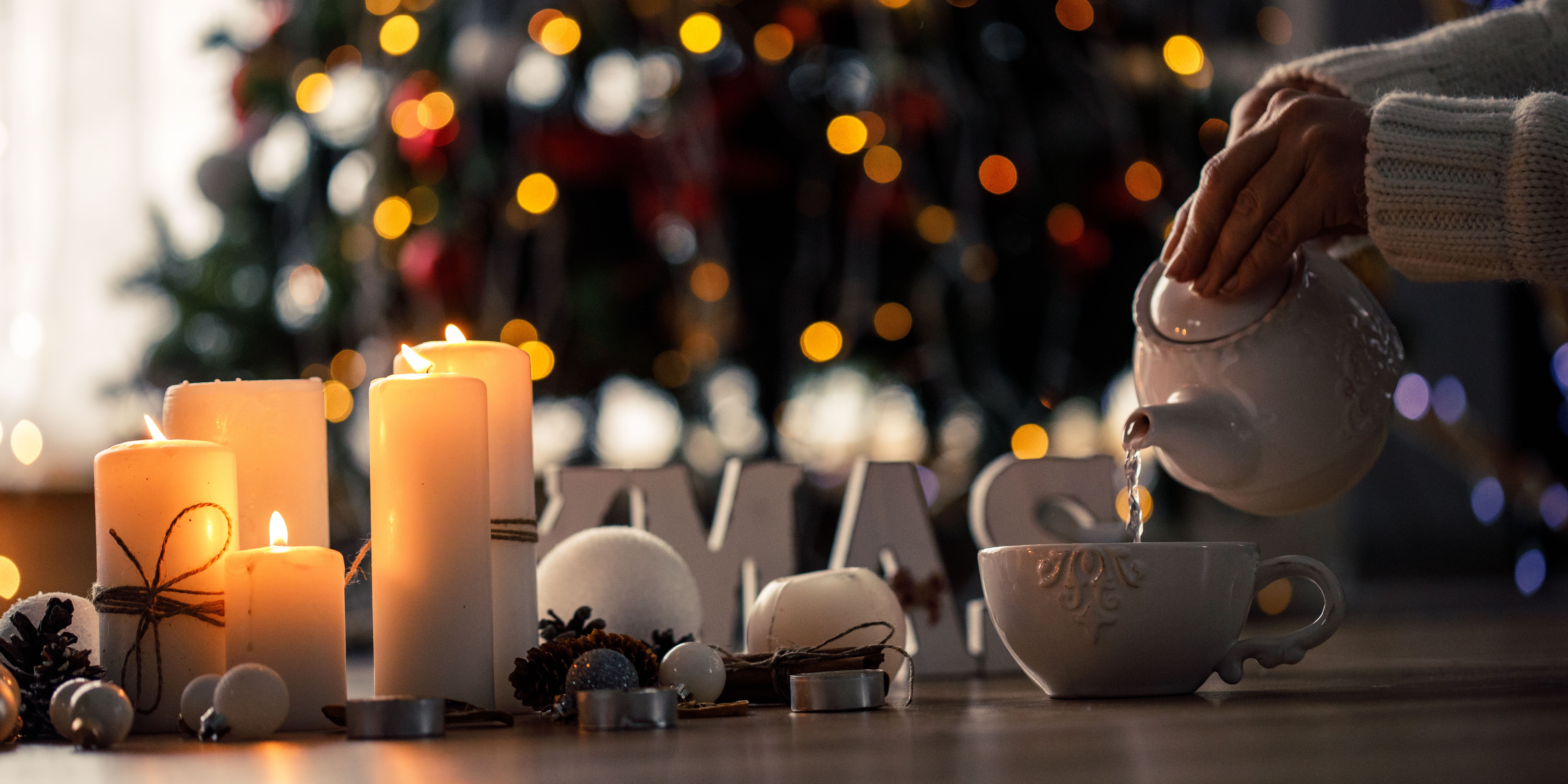 Festive Afternoon Tea Stock Image